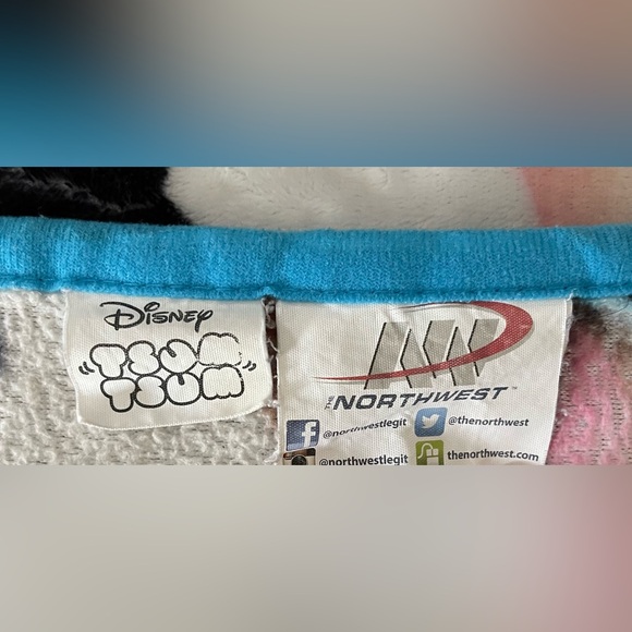 Disney Tsum Tsum Stacking Faces Fleece Blanket Lovey Throw 48” x 40” VGC - Picture 5 of 5